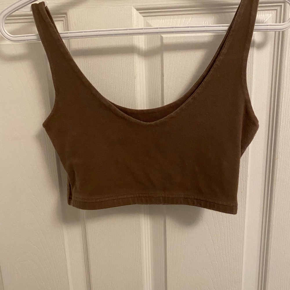 brown brandy melville tank top